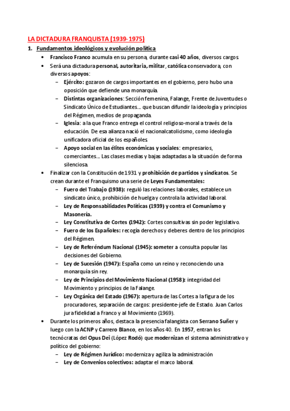 Miniatura del documento Franquismo
