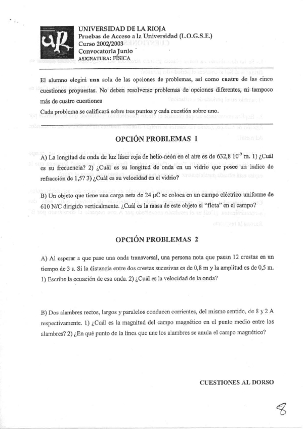 Miniatura del documento Examen-Fisica-de-La-Rioja-Ordinaria-de-2003.pdf