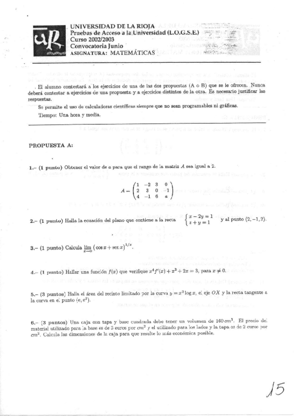 Miniatura del documento Examen-Matematicas-II-de-La-Rioja-Ordinaria-de-2003.pdf