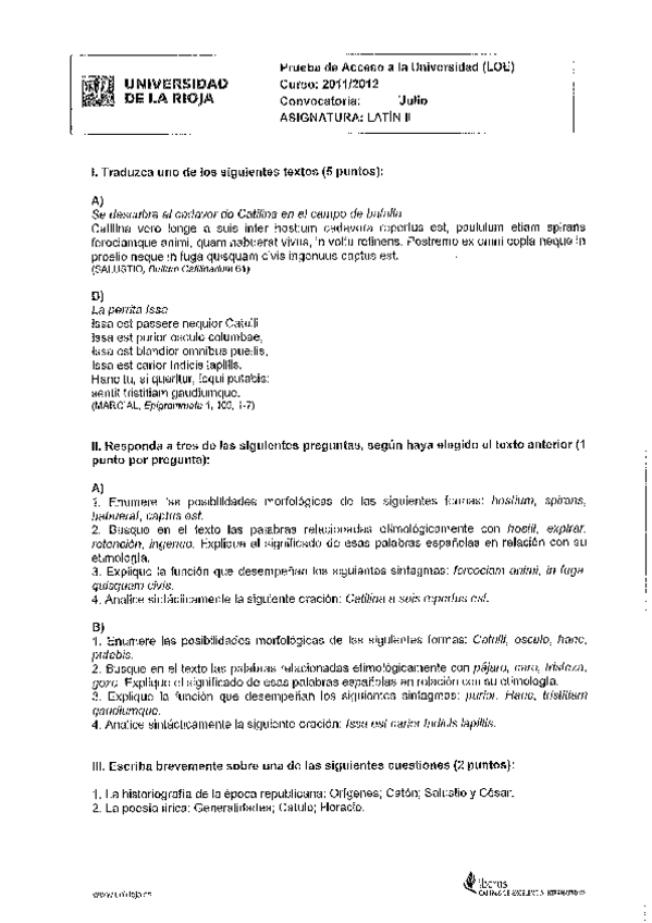 Miniatura del documento Examen-Latin-II-de-La-Rioja-Extraordinaria-de-2012.pdf