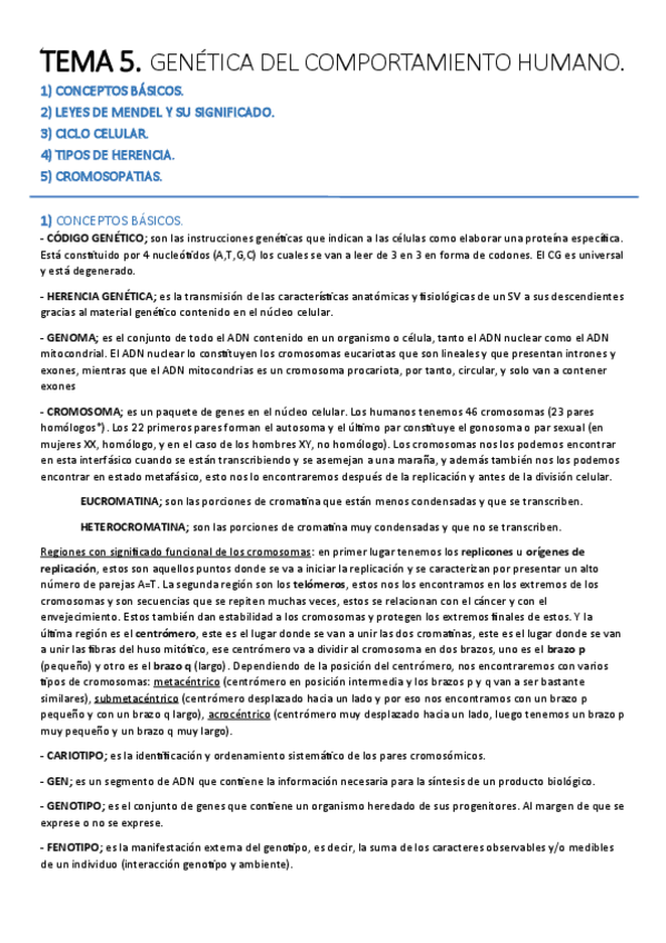 Miniatura del documento TEMA 5. Genética del comportamiento humano..pdf