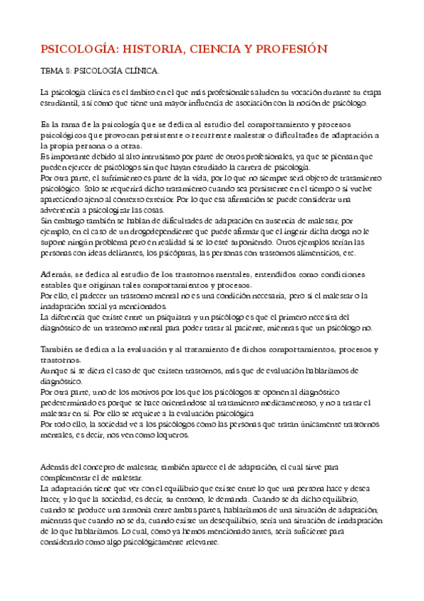 Miniatura del documento TEMA 8. Psicología clínica..pdf