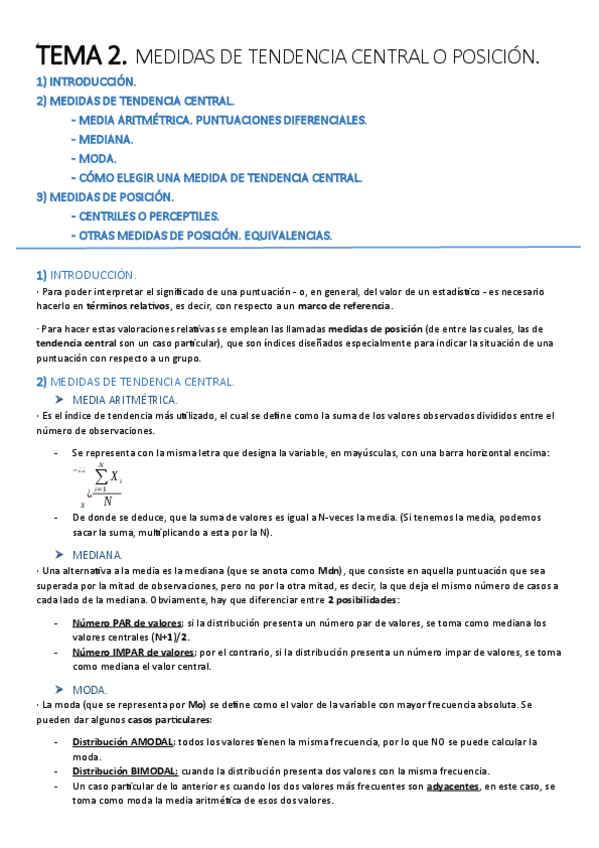 Miniatura del documento TEMA 2. Medidas de tendencia central o posición..pdf