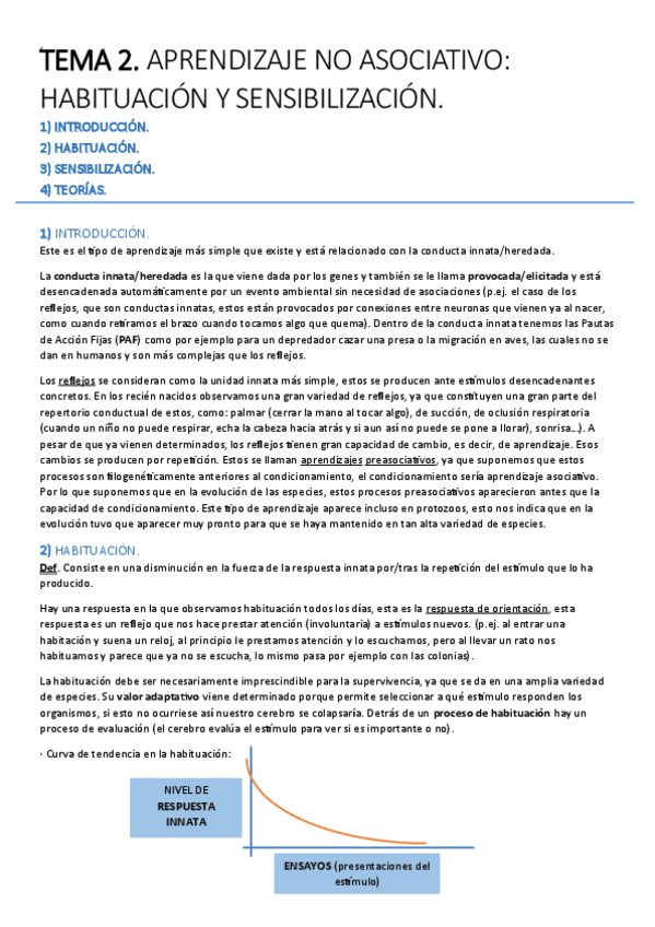 Miniatura del documento TEMA 2. Aprendizaje no asociativo; Habituación y Sensibilización..pdf