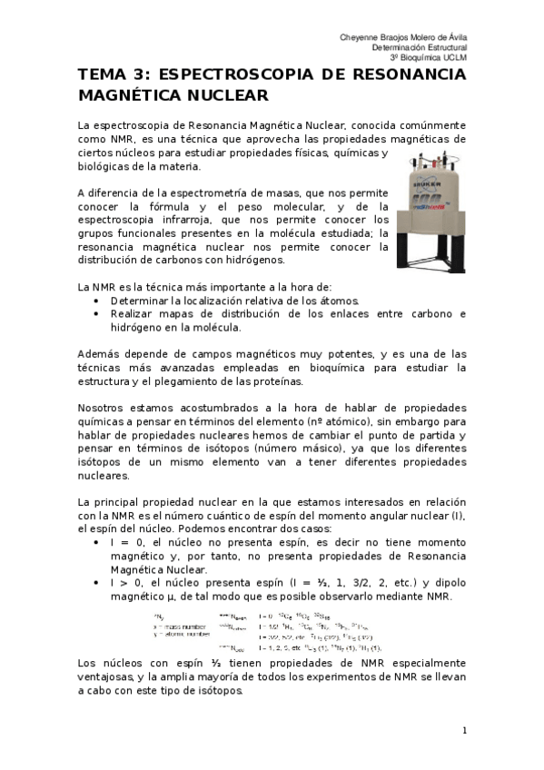 Miniatura del documento Tema 3 Resonancia Magnética Nuclear.docx