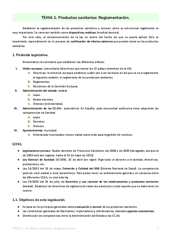 Miniatura del documento Tema 1. Reglamentación. 