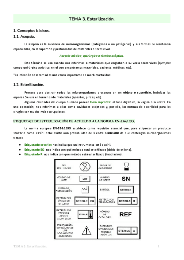 Miniatura del documento TEMA 3. Esterilización. 