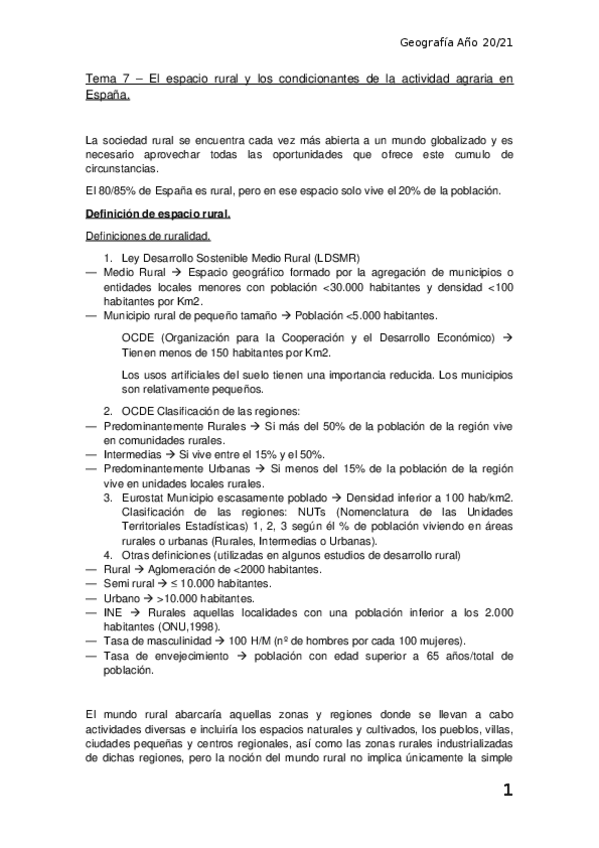 Miniatura del documento Tema-7-El-espacio-rural-y-los-condicionantes-de-la-actividad-agraria-en-Espana.docx
