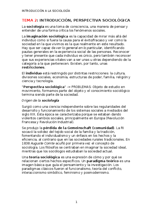 Miniatura del documento Apuntes clase Introducción a la sociología.docx