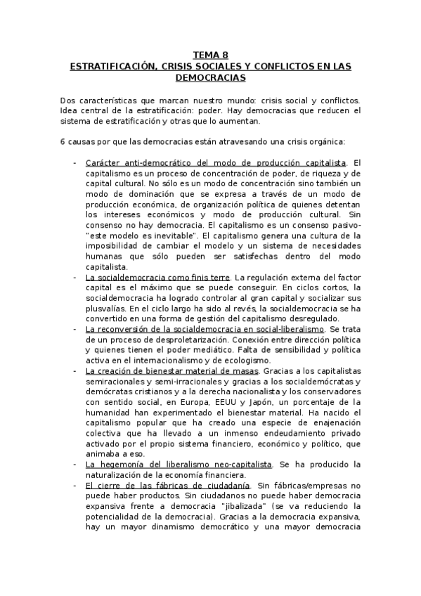 Miniatura del documento TEMA 8 EXAMEN. ESTRATIFICACIÓN CRISIS SOCIALES Y CONFLICTOS EN LAS DEMOCRACIAS.docx