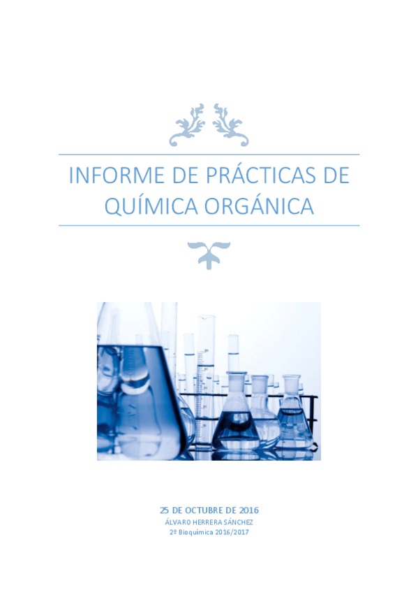 Miniatura del documento Informe Prácticas Quimica Orgánica.pdf