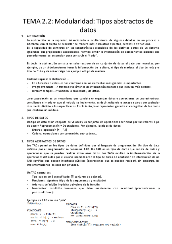 Miniatura del documento Tema 2 modularidad. Tipos abstractos de datos.pdf