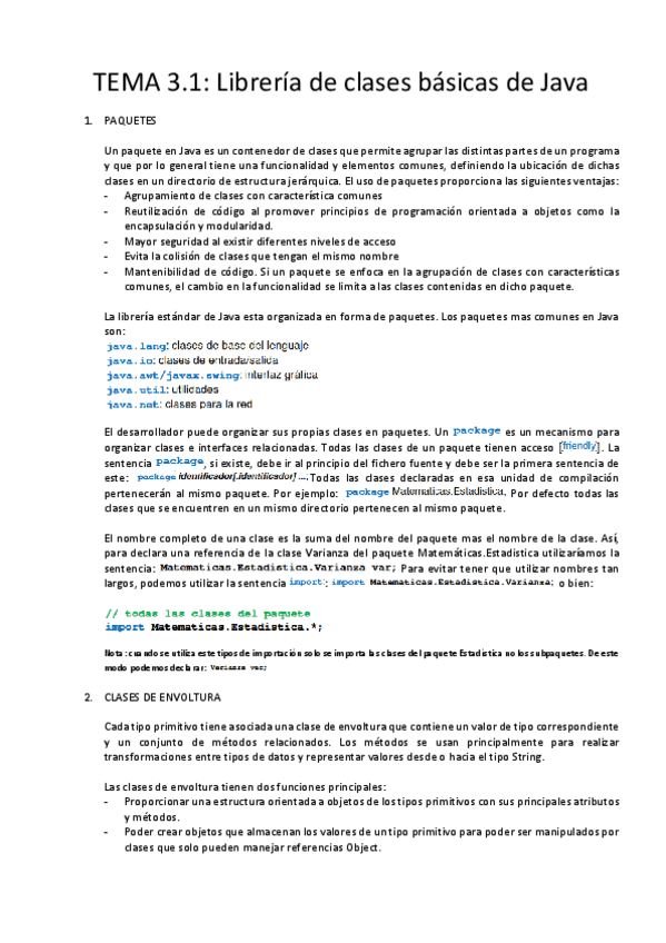 Miniatura del documento Terma 3 librerias basicas de una clase en Java.pdf