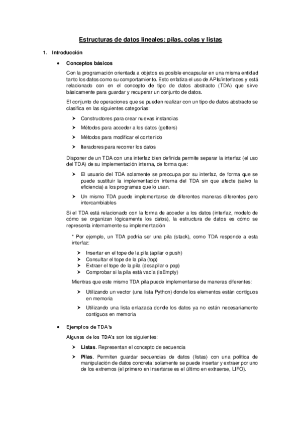 Miniatura del documento 5. Estructuras de datos lineales