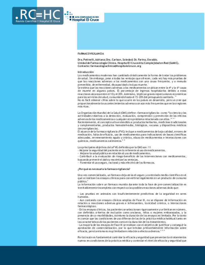 Miniatura del documento RevistaHEC-Farmacovigilancia.pdf