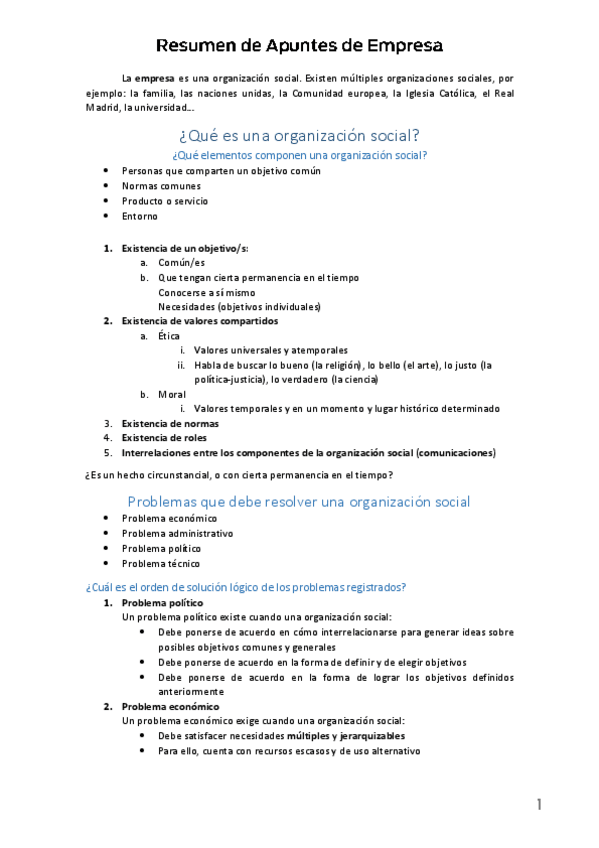 Miniatura del documento Resumen Apuntes Empresa en 14 páginas.pdf