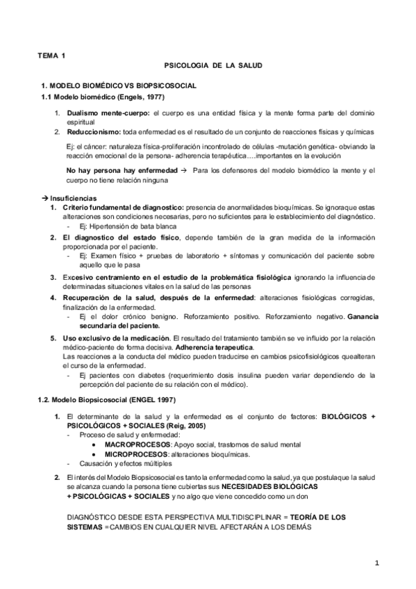 Miniatura del documento Tema 1. Psicología de la salud