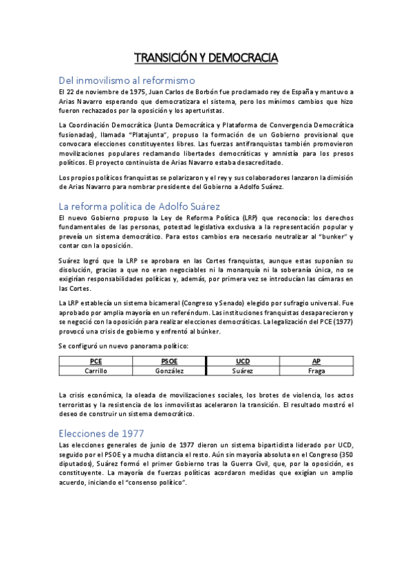 Miniatura del documento Transición y democracia