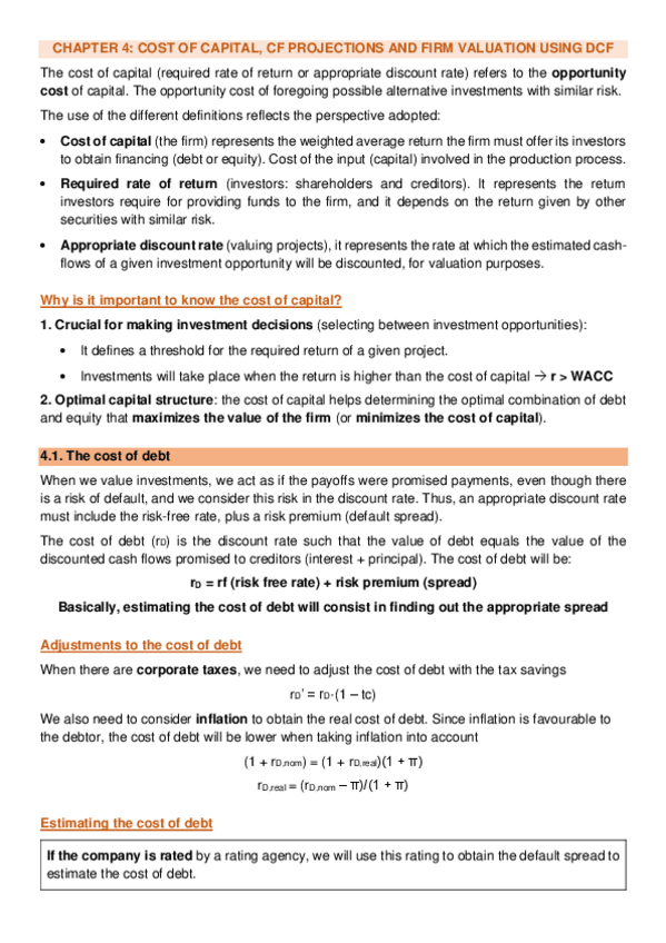 Miniatura del documento CHAPTER-4-COST-OF-CAPITAL-CF-PROJECTIONS-AND-FIRM-VALUATION-USING-DCF.pdf