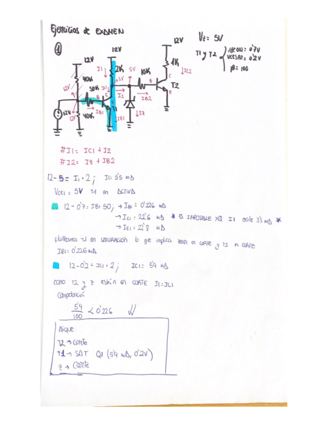 Miniatura del documento transistores Bipolares examen