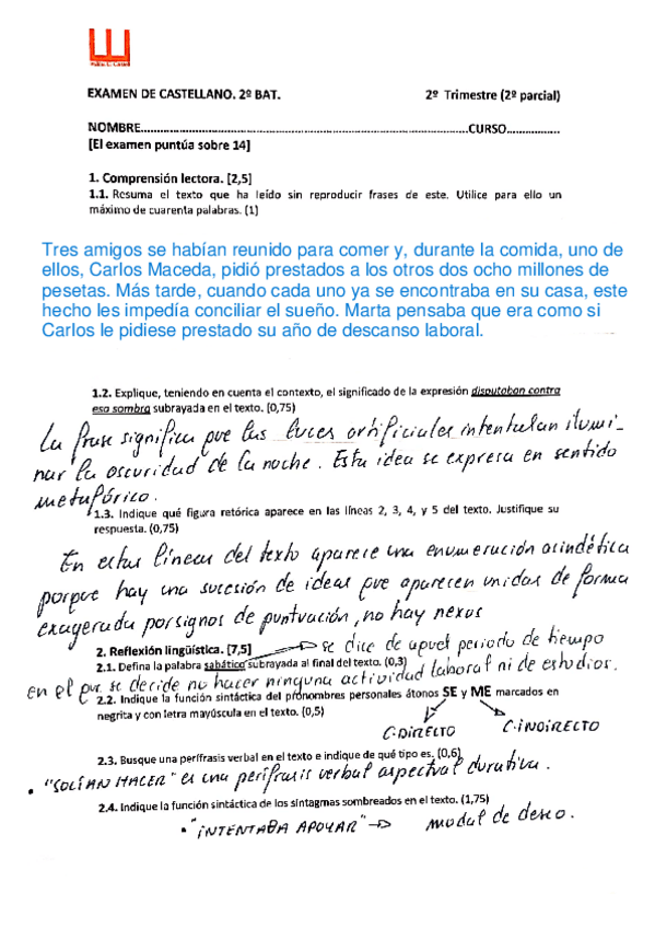 Miniatura del documento Corrección 2n Trim 2n Parcial Modelo 1