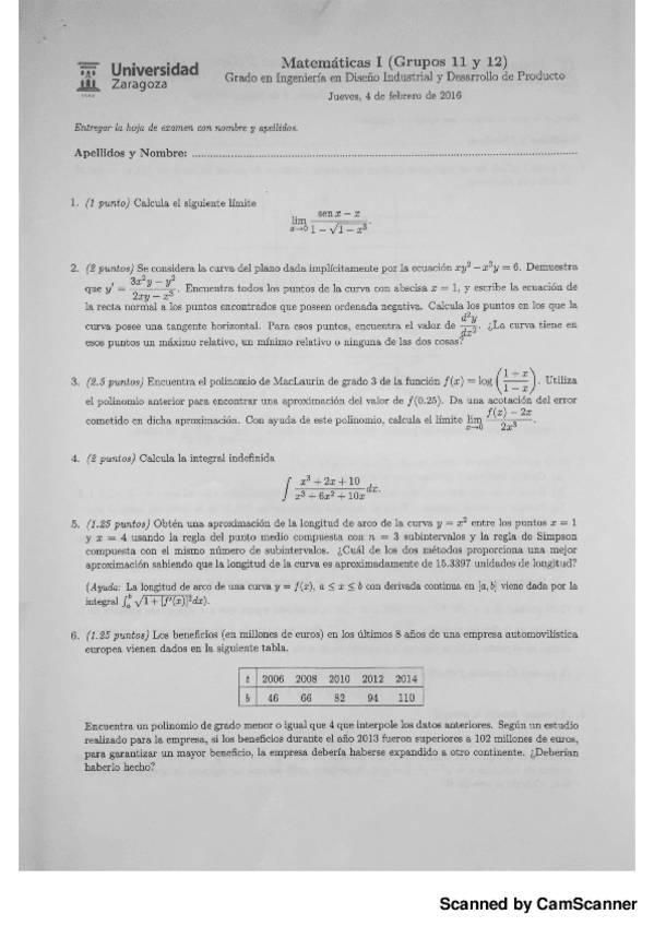 Miniatura del documento Examen Mates I  Febrero 2016.pdf