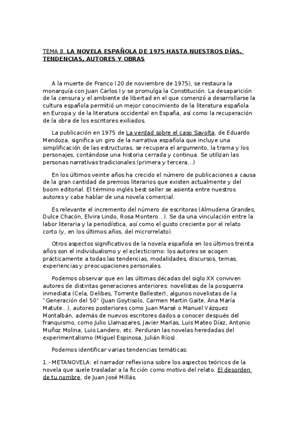 Miniatura del documento Tema-8-la-novela-de-1975-hasta-nuestros-dias-Tendencias-autores-y-obras.docx