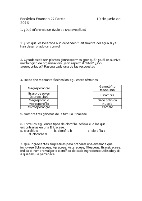 Miniatura del documento Botánica Examen 2º Parcial     10 de Junio de 2016.docx
