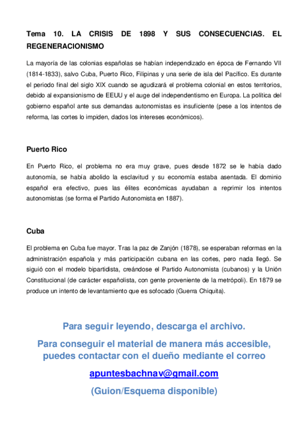 Miniatura del documento A10. Crisis 1898