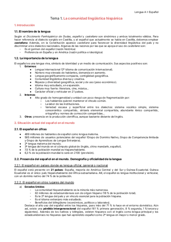 Miniatura del documento Tema 1. La comunidad lingüística hispánica.pdf