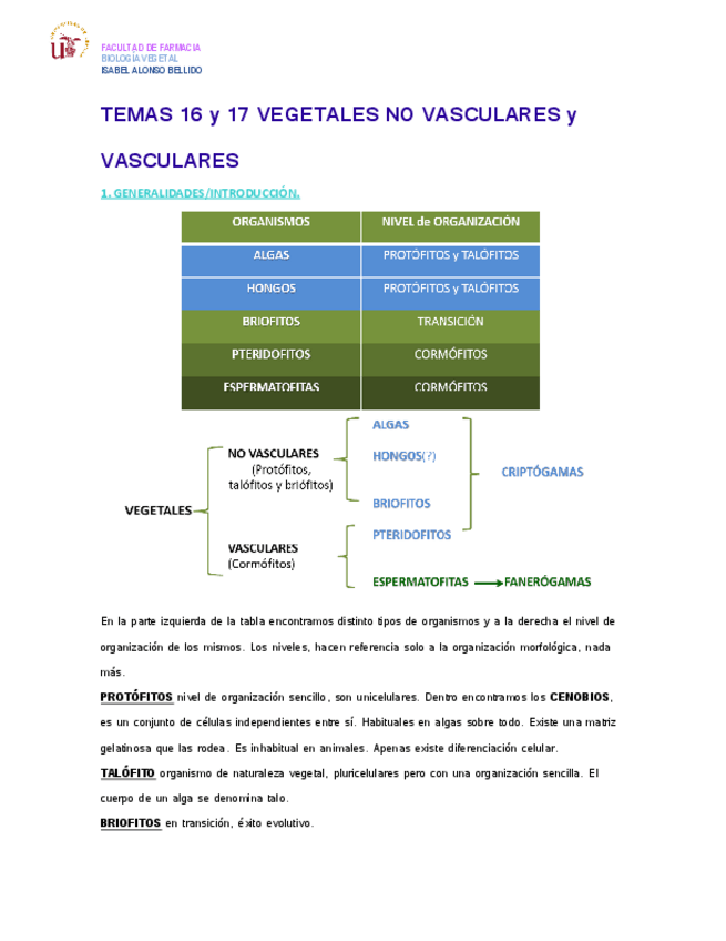 Miniatura del documento TEMAS 16-17 VEGETALES NO VASCULARES.pdf