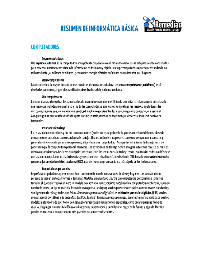 Miniatura del documento Resumen-de-Informatica-Basica-Remediar-Ciencias-Medicas-Unlp-2.pdf