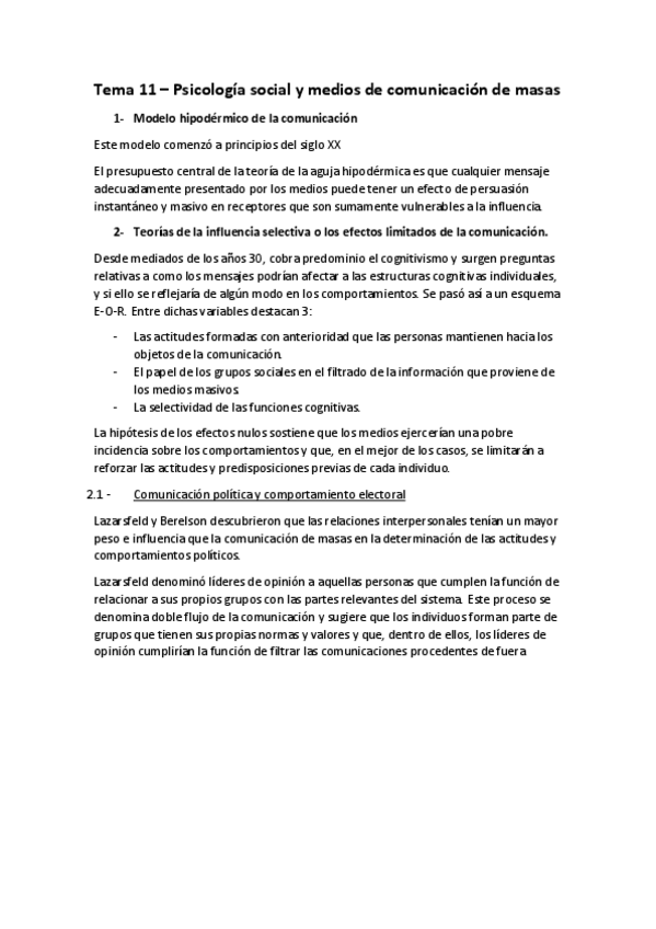 Miniatura del documento Tema 11 - Psicologia social y medios de comunicación de masas.pdf