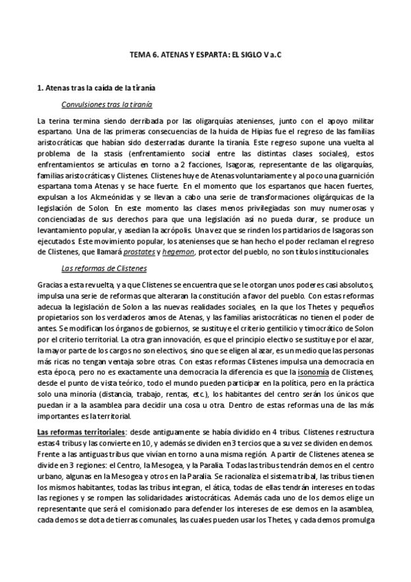 Miniatura del documento TEMA 6 Atenas y Esparta- el siglo V +.pdf