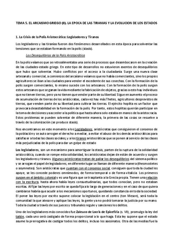 Miniatura del documento TEMA 5 El Arcaismo Griego (II) +.pdf