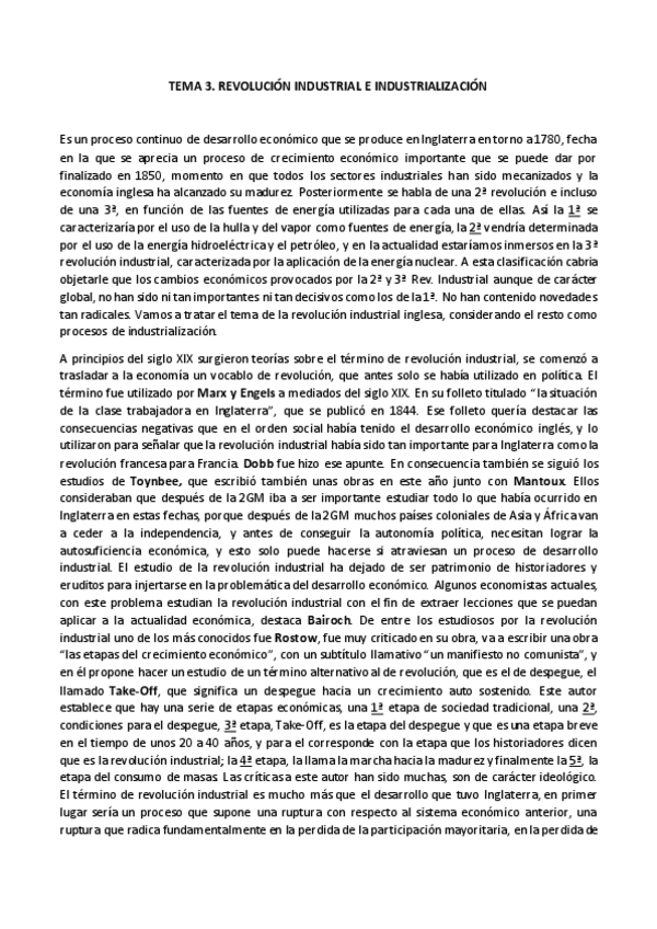 Miniatura del documento TEMA 3 Revolucion Industrial e Industrializacion +.pdf