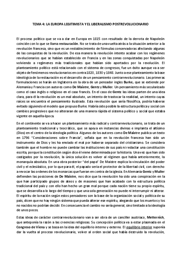 Miniatura del documento TEMA 4 La Europa Legitimista y El Liberalismo Postrevolucionario +.pdf