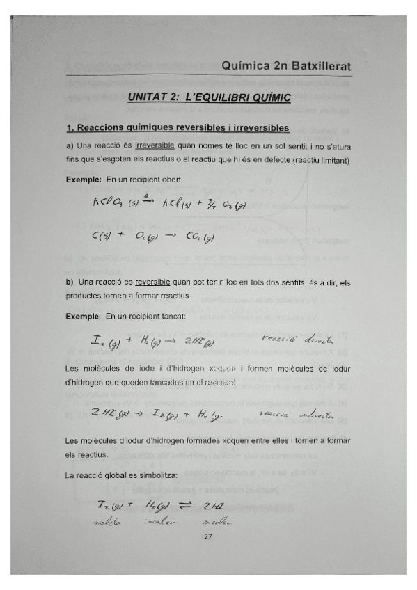 Miniatura del documento Unitat 2. Equilibri químic 