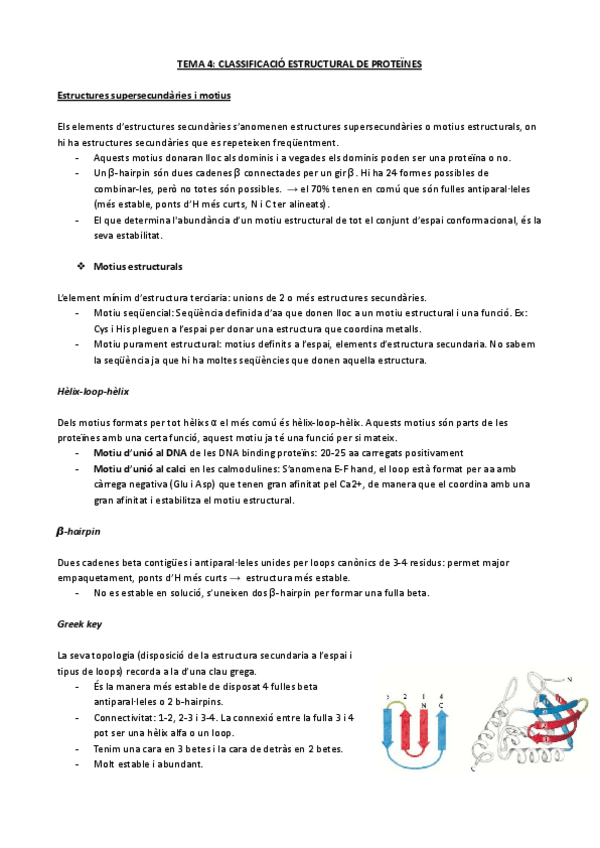 Miniatura del documento TEMA-4-CLASSIFICACIO-ESTRUCTURAL-DE-PROTEINES.pdf