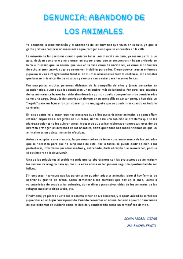 Miniatura del documento DENUNCIA-ABANDONO-DE-LOS-ANIMALES-SONIA-MORAL-COZAR-2A-BACHILLERATO.pdf