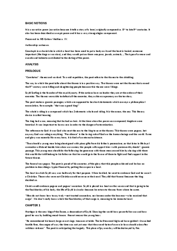 Miniatura del documento CLASS-NOTES-BEOWULF.pdf