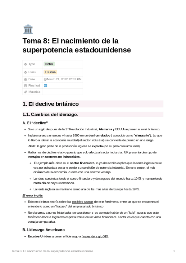 Miniatura del documento Tema8Elnacimientodelasuperpotenciaestadounidense.pdf