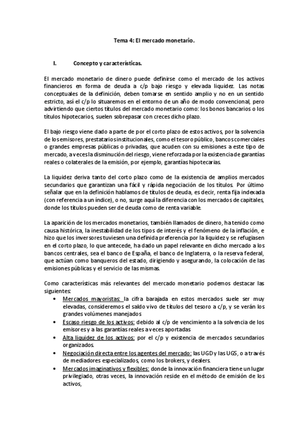 Miniatura del documento Tema 4 El mercado monetario..pdf