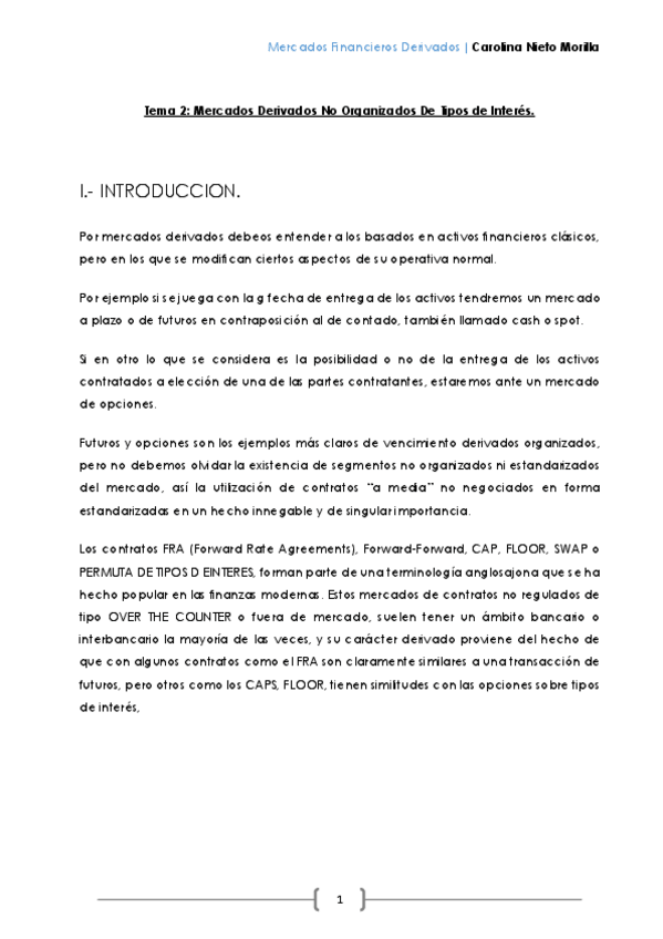 Miniatura del documento Tema 2 Mercados Derivados No Organizados De Tipos de Interés..pdf