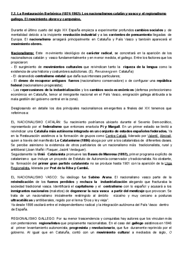 Miniatura del documento 7.2. Restauración. Nacionalismos