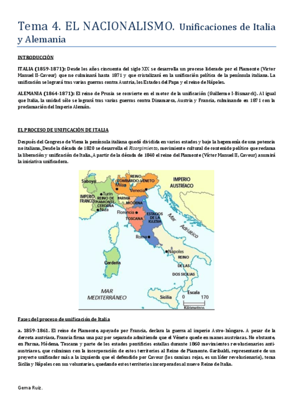 Miniatura del documento TEMA 4 EL NACIONALISMO. Unificaciones de Italia y Alemania.pdf