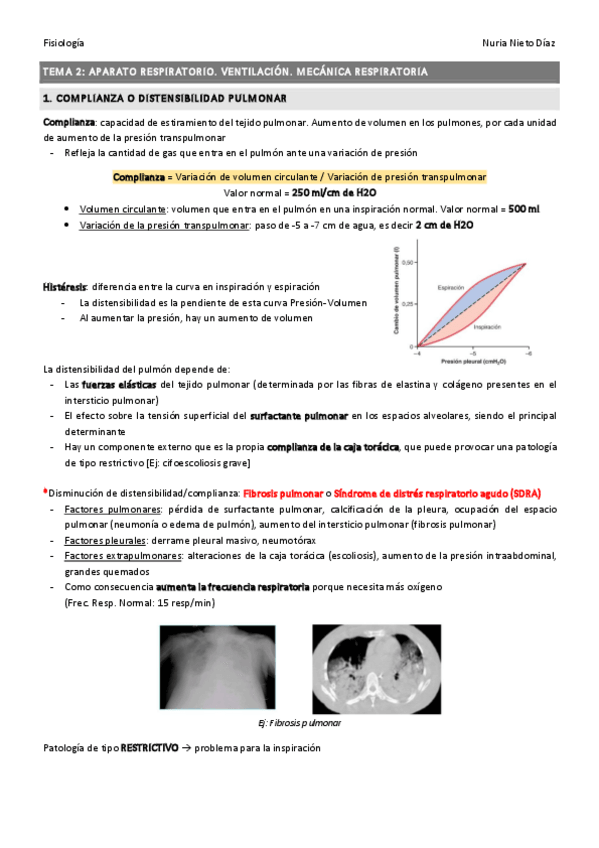 Miniatura del documento TEMA 2 - Mecánica respiratoria