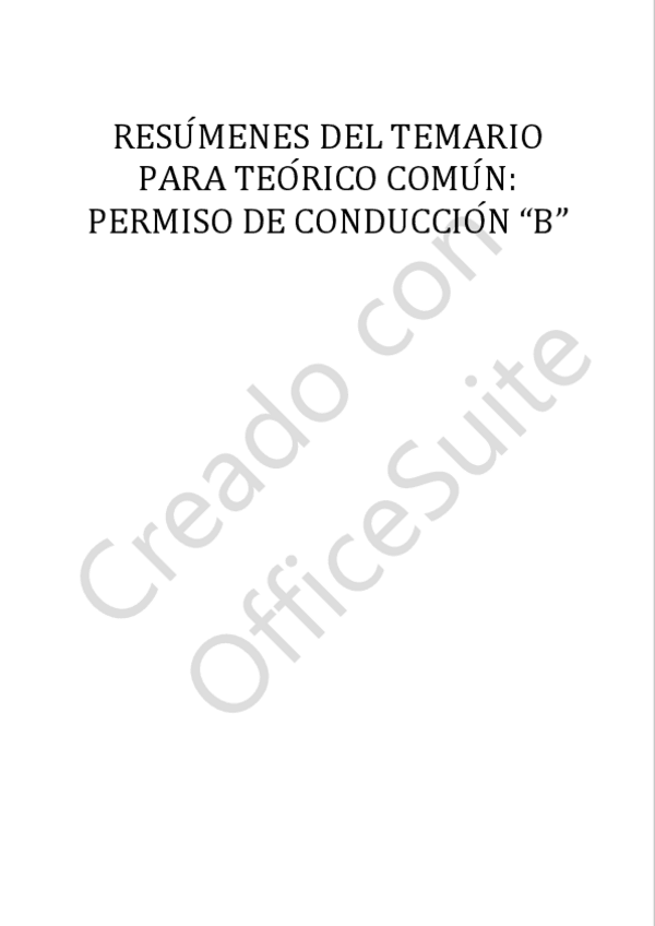 Miniatura del documento APUNTES AUTOESCUELA - PERMISO B