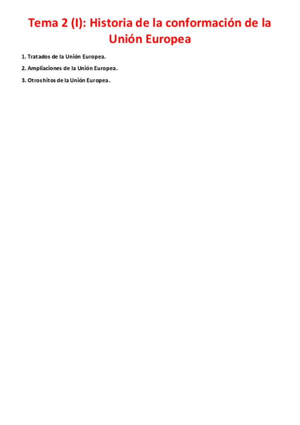 Miniatura del documento Tema 2 (I) - Historia de la conformación de la Unión Europea.pdf