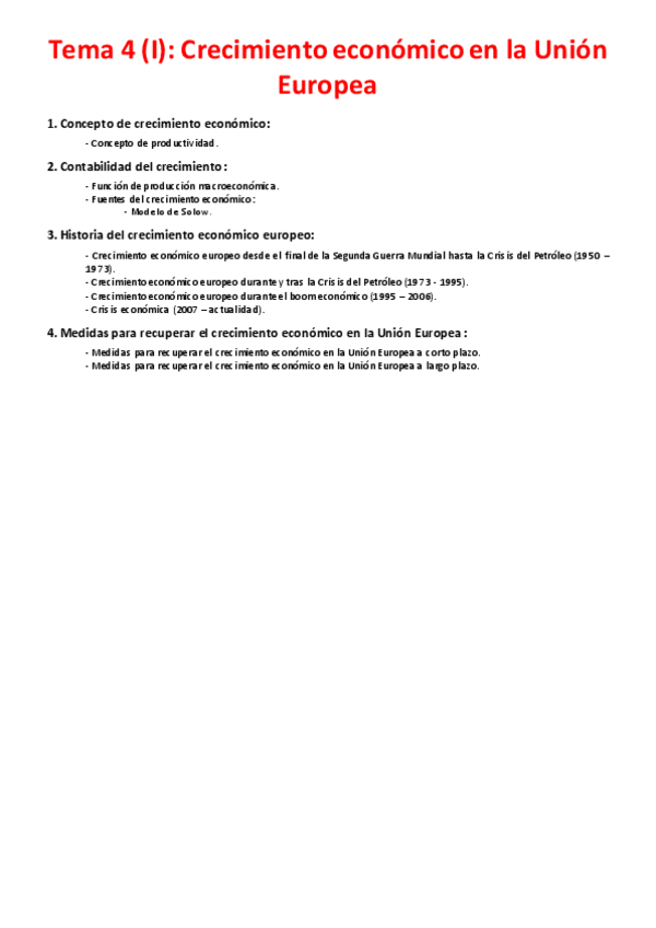 Miniatura del documento Tema 4 (I) - Crecimiento económico en la Unión Europea.pdf